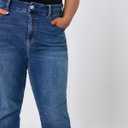 Women's Plus Size Jeans High Rise Skinny Stretchy Jean with Pockets Tummy Control Denim Pants Trendy (Blue, XXL)