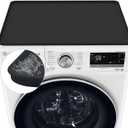 Washer and Dryer Covers, 27 x 27" Washer and Dryer Top Protector Non-slip Washing Machine Cover Silicone Rubber Mat Support Heat Washer Dryer Top Covers for Laundry Kitchen Home (1PC Black)
