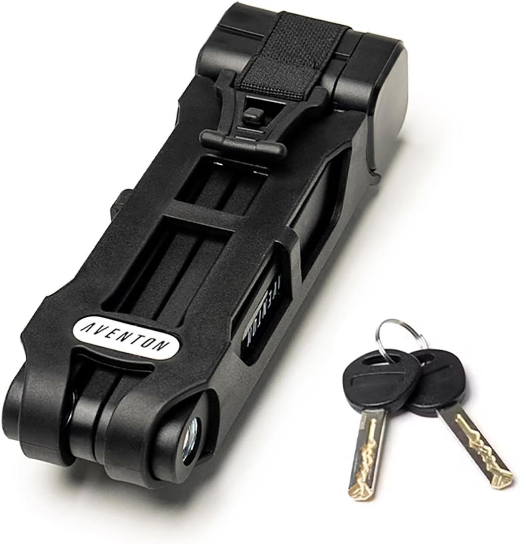 Aventon Folding LockBike Locks Heavy Duty Anti Theft for 8.5mm Thick Steel BarsBike Lock with Key of Electric Dirt Bike and Heavy Duty Bike
