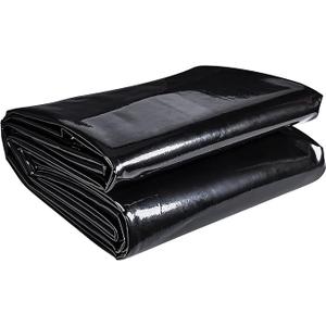 ToLanbbt Pond Liner 13 x 20 Ft HDPE Pond Liners, 20 Mil UV Resistant Preformed Pond Liner Easy Cutting, Pond Liner for Natural Looking Ponds, Waterfall, Koi Pondsand Water Garden (Black)