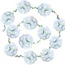 BIG KEYS 4-Piece Set of Paper Flowers, Garland Decorations, White Paper Ball Garlands, Suitable for Birthday Decorations, Baby baptisms, Wedding engagements, Wedding banquets, and Christmas..