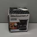 Elite Gourmet EHC4128 Automatic 4-Cup Brew & Drip Coffee Maker with Pause N Serve, Glass Carafe, Reusable Filter, On/ Off Switch, Keep Warm, Water Level Indicator, Black