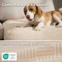 Bedsure Waterproof Couch Cover for Dogs Washable - Waterproof Blanket for Large Dogs Couch Sofa Bed Cozy, Lightweight Furniture Protector for Pet Cat Quick Drying, Sandy Tan, 52x82IN
