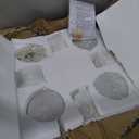 Dia 23.45" Modern Gold Chandelier, Luxury Glass Pendant Light, 6-Light Crystal Pendant Chandelier for Dining Room Foyer Entryway Living Room Kitchen