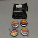 4PCS Compatible with VW Wheel Center Caps,65mm 3B7 601 171 / 6U7 601 171 Ferman Flag Car Wheel Hub Caps ABS Rim Center Hub Cover 4PCS SSDZ