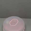 12 Inch Large Cake Carrier with Lid and Handle for 12" Round 7" High Cake Adjustable Plastic Pies Carrier Portable Cupcakes Transport Container for Cookies Pizza and More(Pink)
