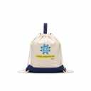 long beige and blue tote bag, Medium, 4 pack