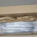 Umbrella Wedding Style Stick Umbrellas Large Windproof Bubble Umbrellas Rain Umbrellas with J Hook Handle for Bride Groom Gift (8PCS)