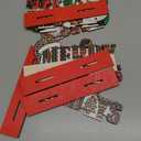 Yousoontic 6 Pcs African American Christmas Signs Decorations Wooden Table Topper Centerpiece Table Decor Black Santa Claus Nutcracker Joy Letter Angel Christmas Xmas Holiday Party Gift