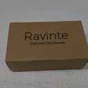 Ravinte 10 Pack Black Square Bar Cabinet Knobs 2 Inch Square Cabinet Pulls Matte Black Single Hole Kitchen Cabinet Handles