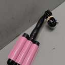 MODVICA 3 Barrel Curling Iron Wand 26mm Hair Waver Temperature Adjustable Ceramic Hair Curling Iron (Pink) (25mm)