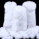 Shappy 7.05 Ounce/ 200 g Christmas Fake Clouds Snow Decoration Artificial White Cloud Fiber Faux Fluffy Snow Indoor Soft Artificial Fake White Cotton Winter Craft Decor Xmas Tree Village Displays