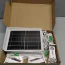 4 Pack 7W Camera Solar Panel Charger Compatible with eufyCam 3/S330, 3C/S300, S350/C220/C210, eufy SoloCam S220/S340/C210 Camera Solar Charger with 9.3FT Type-C Charging Cable Cord & Micro USB Port