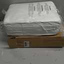 Litanika White Comforter King Size, 3 Pieces Lightweight Solid Bedding Comforter Set, All Season Fluffy Bed Set (104x90In Comforter & 2 Pillowcases)
