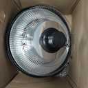 Fanspex Hanging Patio Heater, 1500W Electric Infrared Heaters for Home, Gazebo, Garage, Greenhouse, Ceiling Mount with Overheat Protection, IPX4 Water Resistance, Adjustable Height (Silver)