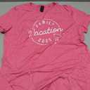Family Vacation 2025 Funny Trip T-Shirt (Small, Pink)