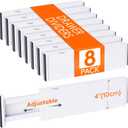 Lifewit 8 Pack Drawer Dividers Plastic 4" High, 13.5-22" Adjustable Drawer Organizers for Clothes, Expandable Dresser Separators in Bedroom/ Bathroom/ Kitchen/ Fridge/ Office Organization and Storage