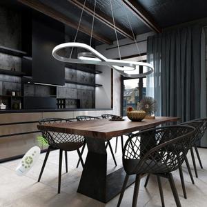 Likflyer 29.53in Color Changing Modern LED Pendant Light