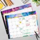 Gannyfer Desk Calendar 2026-2027 - 18 Month Large Desk Calendar 2026, Use January 2026 to Jun 2027, 22" x 17" Desktop Pad Calendar, Office Supplies Perfect for Planning and Organizing In Your Home, School or Office