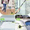4 Sections Car Wash Brush with 15° Curved Aluminum Alloy Long Handle Telescopic Denser Chenille Microfiber Car Washing Mop for Exterior Interio Car RV SUV Truck Boat Solar Panel Household Clean 51.6”
