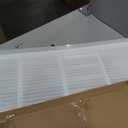Baseboard Return Air Grille Fit 24x8 Duct Opening,7/8"(Depth) Margin Turnback for Baseboard,7/8"Thick Baseboard Return Air Vent Cover Grill,Outer Dimensions: 25.75"W X 9.75 "H X 7/8", White, 1-Pack, 24"WX8"H-Duct Opening
