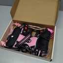 No Pull Dog Harness, Collar & Leash Set | Includes Dog Seat Belt, Collapsible Bowls & Poop Bag Dispenser. Ideal for Training, Walking, Hiking. Fits Small to Large Dogs(Pink-L)