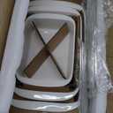 LE TAUCI Deep Casserole Dishes for Oven, 13.7x9.6 Ceramic Baking Dish Set with Roasting Racks, Large Lasagna Pans with Handles, Rectangular Bakeware as Gift for Mom, White (4.6QT/3.0QT/1.6QT), Set of 3