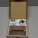 Battery Operated Wall Sconces Set of 2,Rechargeable Wall Lights Wood,Stick On Wall Lights for Bedroom,Wall Mounted Bedside Reading Lamps Dimmable,Battery Powered Wall Lamp for Bedroom