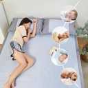 YOUR MOON Mattress Pad King Size, Moisture-Wicking and Breathable Mattress Topper Cover, 16'' Deep Pocket, Smooth Noiseless Mattress Pad(Gray)