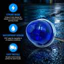 2PCS LED Star Watermelon Marker Lights with BracketsLED Watermelon Light Side Markering Lamp Indicator, Outline Water Melon Side Marker for Semi Truck (Blue)
