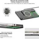 Wireless Charger Car Magnetic Charging pad Fast Wireless Phone Charger Cell Phone Cordless Charging mat Compatible with iPhone 16/15/14/13/12, Airpods Earbuds(C11MAG)
