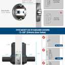 HIDALIFE Keyless Entry Door Lock with Keypad and Handle for Front Doors, Touchscreen Electronic Door Lock, Anti-peep Password, Auto-Locking, Matte Black