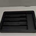 Lifewit Silverware Drawer Organizer, Expandable Utensil Tray for Kitchen, BPA Free Flatware and Cutlery Holder, Adjustable Plastic Storage for Spoons Forks Knives, 8.5-14 x 12", Black