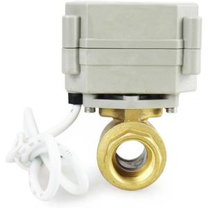 2 Way 1/4" 12VDC 9-24VDC 0-5V Brass NPT Proportional Integral Modulating Control Motorized Ball Valve