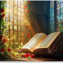 Custom Fairy Tale Books Backdrop Flower Books Background Customized Book Banner Backdrop for Girl's Birthday Party Shoots Props Decorations YUNBDJ1898