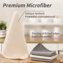 Barista Towels 12 Pack, Extra Thick Microfiber Coffee Cleaning Cloths for Espresso Machines, Steam Wands & Countertops  Essential Coffee Bar Accessories, 12x12