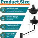Wall Mounted Citronella Torches Set of 6, 24 oz Garden Torches for Outside, Refillable Flame Light Torch, Outdoor Metal Torch for Yard, Patio, Deck, Garden, Party, Landscape