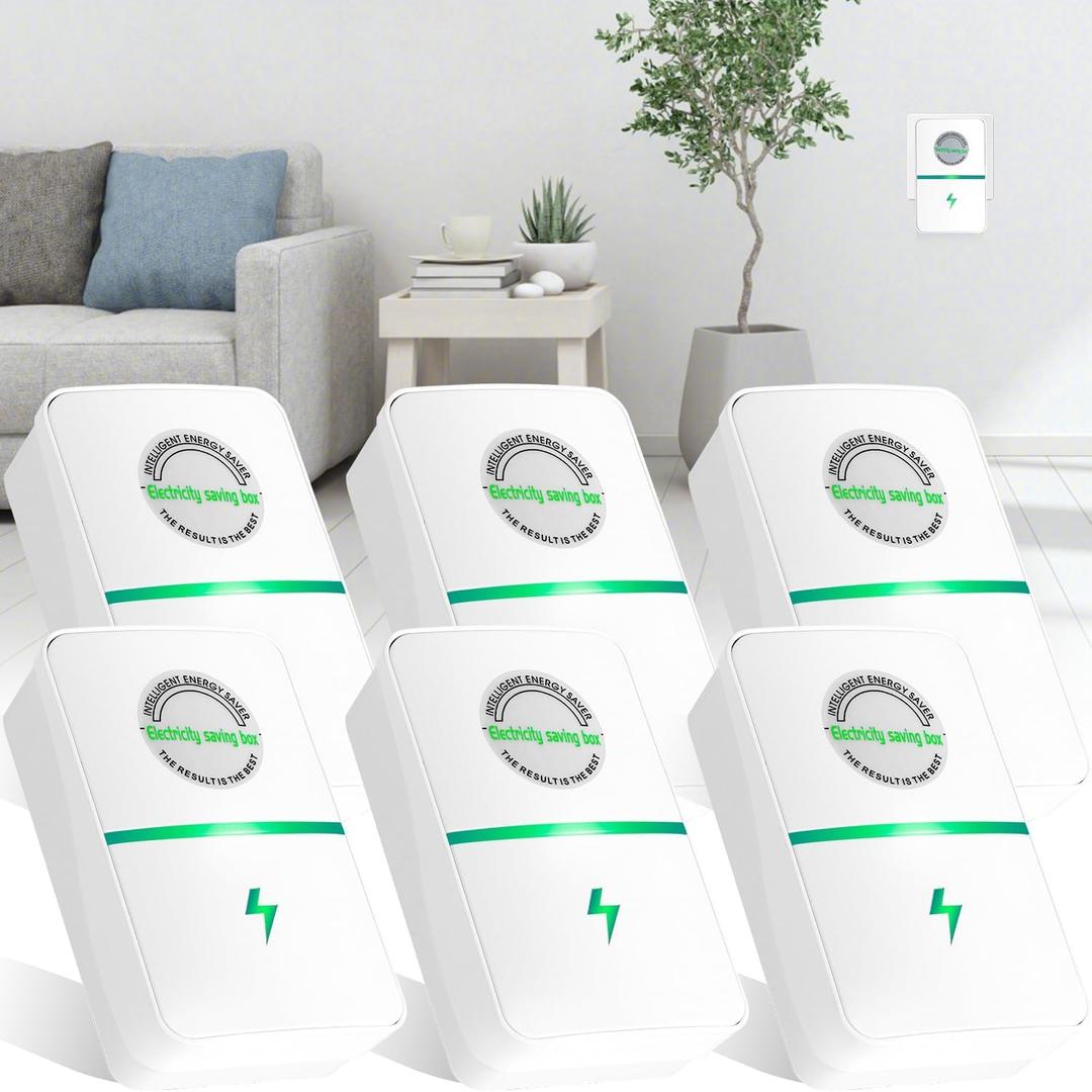 Stopwatt SmartPlug Device, Stop Watt Device Plug-in for Home & Office US Plug 90V-250V 30KW 6Pack