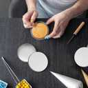 iplusmile 10pcs Metal Sugar Candy Storage Boxes, Korean Candy Game Cookie Cutters Round Snack Case Tin Containers for Party Favor, Kitchen Home Use