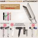 Hair Smooth Attachment for Shark Flexstyle, Gentle Airflow Smooth Nozzle for Shark Flex Style HD400 Series, Hair Straightener Styling from Curly Coily Wet to Straight Smooth Sleek Shiny Hair