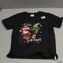 Funny Six Seven 67 Meme 6 7 Elf Santa Christmas Pajamas Kids TShirt XS
