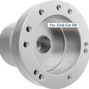 Golf Cart Steering Wheel Adapter for Club Car DS with 5-6 holes Steering Wheel-Silver