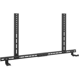Sound Bar Mounts Under TV, All Metal,Holds up to 33 lbs, Black | Depth Adjustable 3.7''-6.3'',Heavy duty Soundbar Mount, For VESA holes up to 31.5 inches (800mm) wide, Easy to install,HD-128