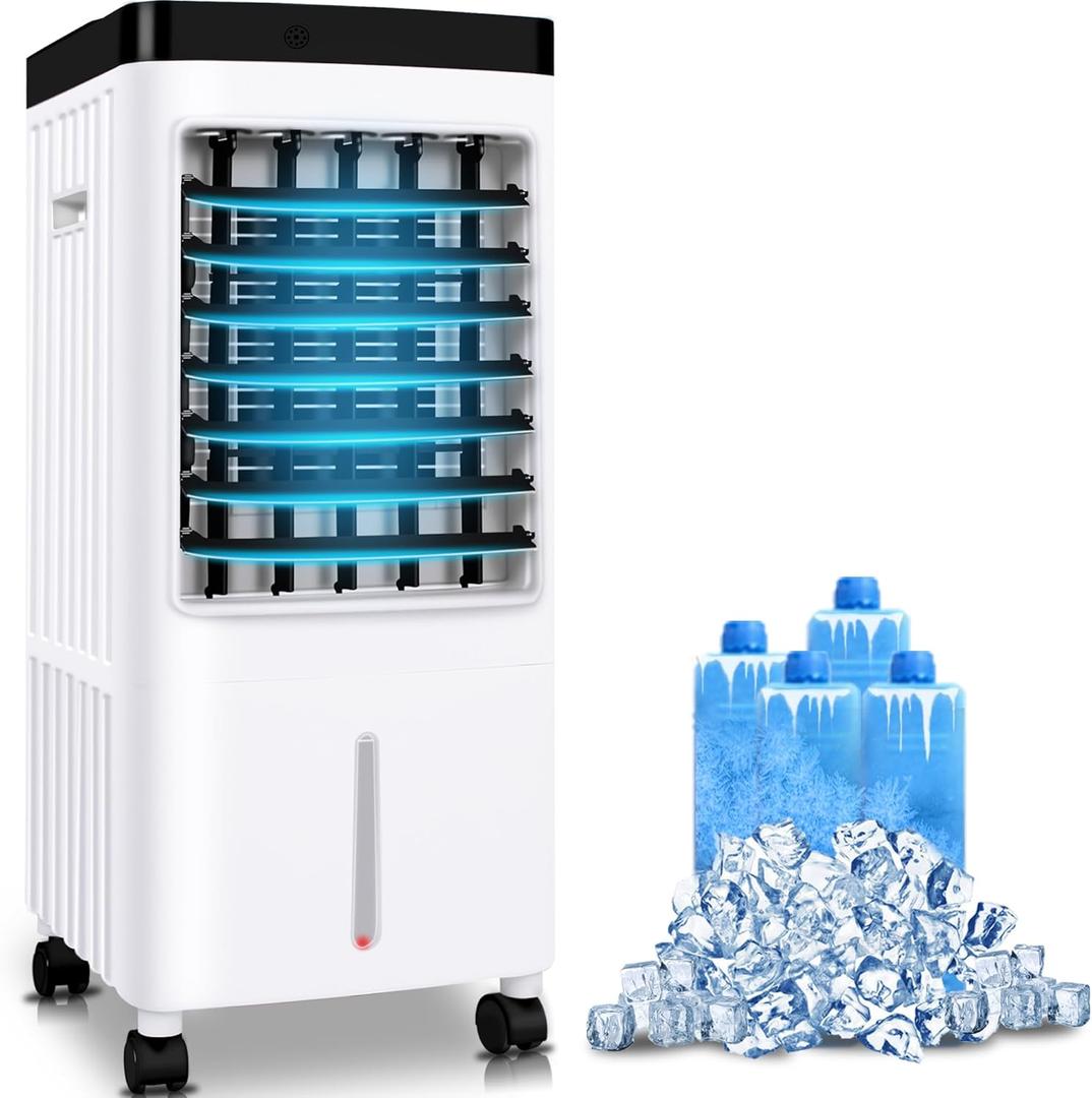 3-in-1 Evaporative Air Cooler, Swamp Cooler 12 Hour Timer,Humidification, Remote Control,for Office, Bedroom, Baby Room