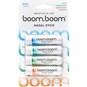 BoomBoom Nasal Stick | Vapor Flow Technology | Cool Refreshing Sensation | Natural Mood Boost | Simple Ingredients | Essential Oils + Menthol Inhaler (Mint, Wintermint, Tropical, Spearmint) BoomBoom Nasal Stick | Vapor Flow Technology | Cool Refreshing Sensation | Natural Mood Boost | Simple Ingredients | Essential Oils + Menthol Inhaler (Mint, Wintermint, Tropical, Spearmint)