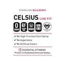 CELSIUS Sparkling Wild Berry, Functional Essential Energy Drink 12 Fl Oz (Pack of 12)