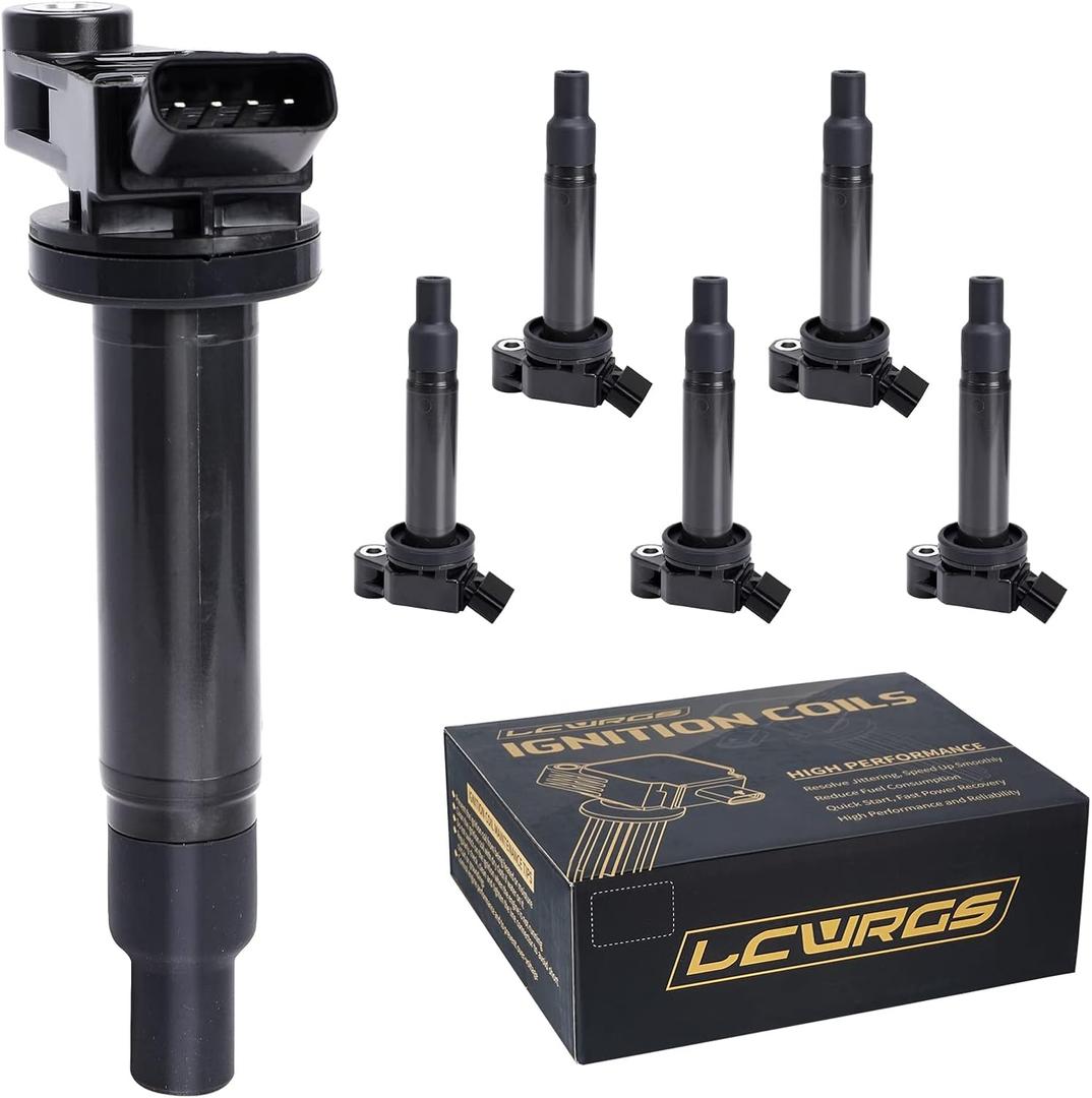 Set of 6 Ignition Coils Fits for 3.0 V6 Toyota Sienna Highlander Camry Avalon Lexus ES300 RX300 1999 2000 2001 2002 2003 2004 2005 2006 2007 2008 Coil Packs Replaces# UF267 C1175