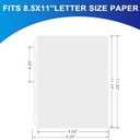 200 Pack Clear Sheet Protectors, 8.5 x 11 inch Page Protectors
