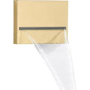 Aolemi Wall Mount Bathtub Faucet,Tub Faucet Set Waterfall Wall Mounted Tub Filler with Handheld Sprayer Single Handle,Brushed Gold