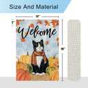 2 x DLZDN Fall Cat Garden Flag Tuxedo Cat Pumpkins Flag 1218 Inch Double Side Vertical Burlap Farmhouse Yard Sign Autumn Welcome Seasonal Outdoor House Decoration